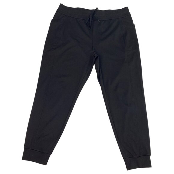 32 Degrees Heat Mens Jogger Pants Drawstring Athletic XL Black Polyester Spandex - Picture 1 of 7